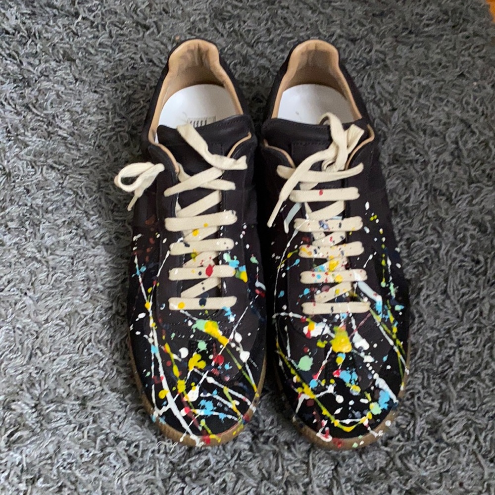 Maison Margiela Replica Painter Leather Sneakers